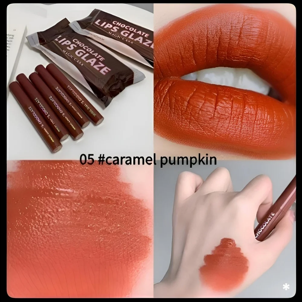 🆕TEMPTATION KISS LAVA CHOCOLATE MATTE LIP GLAZE/GLOSS SET